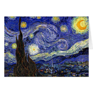Cartão Vincent Van Gogh - A Bela Arte da Noite Estrelada