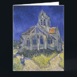 Cartão Vincent Van Gogh, a Igreja dos Auvers<br><div class="desc">Vincent Van Gogh - A Igreja em Auvers,  1890.</div>