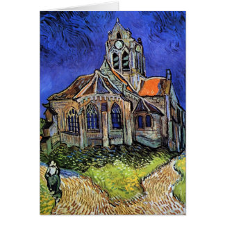 Cartão Vincent Van Gogh - A Igreja em Auvers