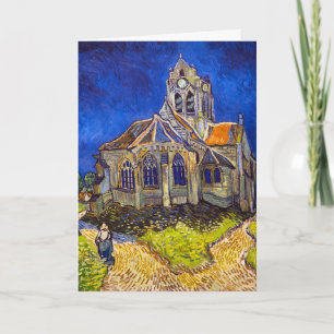 Cartão Vincent van Gogh - A Igreja em Auvers