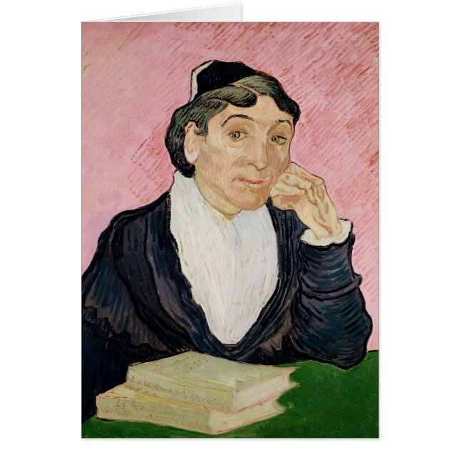 Cartão Vincent van Gogh | A mulher de Arles (Frente)