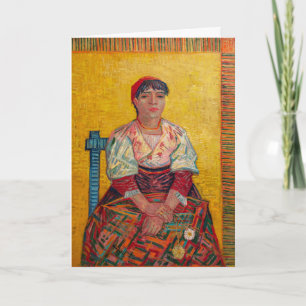 Cartão Vincent Van Gogh - A Mulher Italiana