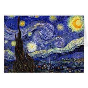 Cartão Vincent Van Gogh - A Noite Estrelada Arte Fina