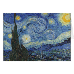 Cartão Vincent van Gogh A Noite Estrelada, junho de 188