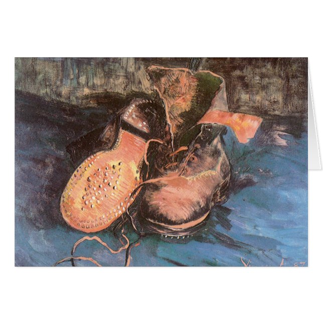 Cartão Vincent van Gogh - A Vida Estática com um Par de C (Frente Horizontal)