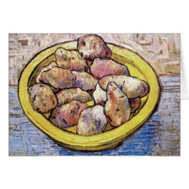 Cartão Vincent Van Gogh - Ainda Vida Batatas De Bela Arte
