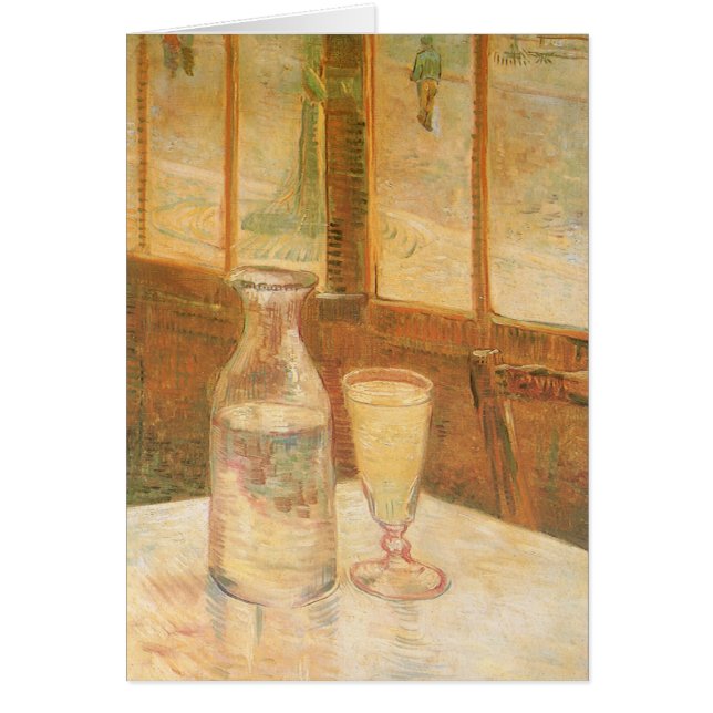 Cartão Vincent van Gogh - Ainda viva com Absinthe (Frente)