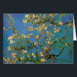Cartão Vincent van Gogh - Árvore de Amêndoa Brilhante<br><div class="desc">Blossoming Almond Tree (1890) de Van Gogh é uma pintura de apos impressionismo fino de arte floral e viva. Um galho de uma árvore de amêndoa florida em um jardim primavera com o céu azul ao fundo. Lindas flores brancas florescentes. Sobre o artista: Vincent Willem van Gogh (1853-1890) foi pintor...</div>