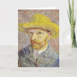 Cartão Vincent van Gogh - Autorretrato com Chapéu de Pal