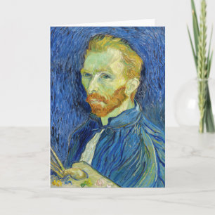 Cartão Vincent van Gogh - Autorretrato com Paleta