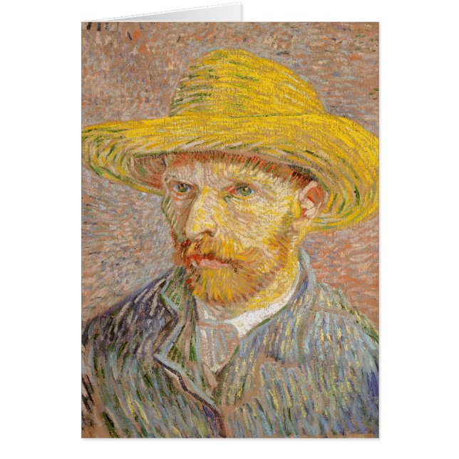 Cartão Vincent Van Gogh - Autorretrato Hábito (Frente)