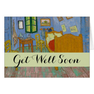 Cartão Vincent Van Gogh Bedroom Painting