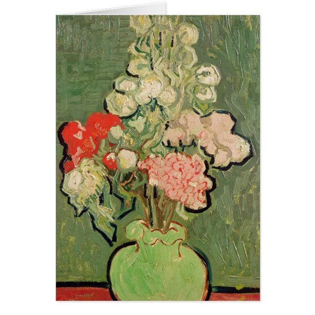 Cartão Vincent van Gogh | Buquê de flores, 1890 (Frente)