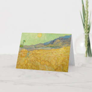 Cartão Vincent van Gogh - Campo de Trigo com Ceifador