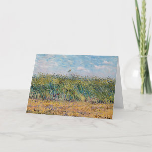 Cartão Vincent van Gogh - Campo de Trigo com uma Cotovia