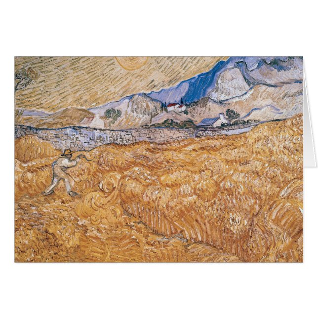 Cartão Vincent van Gogh | Colheita (Frente Horizontal)