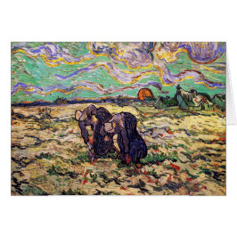 Cartão Vincent Van Gogh - Duas Mulheres Camponesas - Bela
