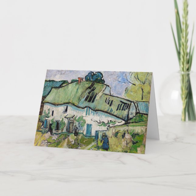 Cartão Vincent van Gogh - Farmhouse com Dois Números (Frente)