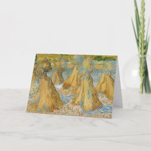 Cartão Vincent van Gogh - Feixes de Trigo
