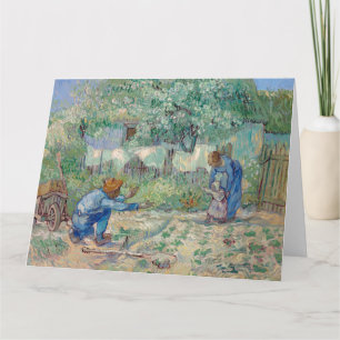 Cartão Vincent Van Gogh - First Steps, after Millet