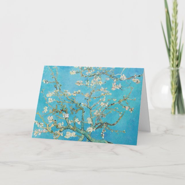 Cartão Vincent van Gogh - Flor de Amendoeira (Frente)