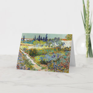 Cartão Vincent van Gogh Garden em Arles Postcard