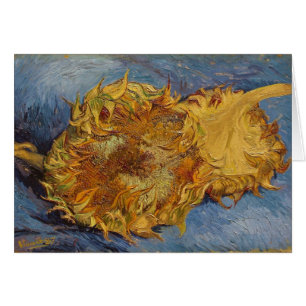 Cartão Vincent van Gogh Girassóis, 1887