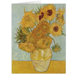 Cartão Vincent Van Gogh - Girassóis, 3ª versão