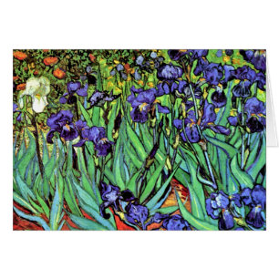 Cartão Vincent Van Gogh - Íris - Amante de Flores Arte Fi