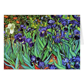 Cartão Vincent Van Gogh - Íris - Amante de Flores Arte Fi