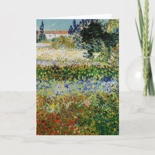 Cartão Vincent van Gogh - Jardim Florido