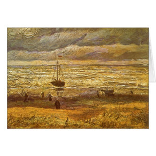 Cartão Vincent van Gogh - Mar de Scheveningen