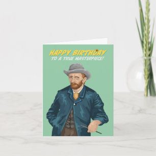 Cartão Vincent Van Gogh Masternote Birthday