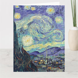Cartão Vincent Van Gogh Na Noite Estrelada