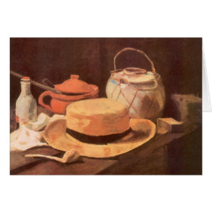 Cartão Vincent van Gogh - Natureza Morta com Chapéu de Pa