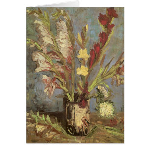 Cartão Vincent van Gogh - Natureza-Morta Vaso com Gladíol