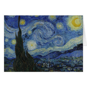 Cartão Vincent van Gogh - Noite Estrelada
