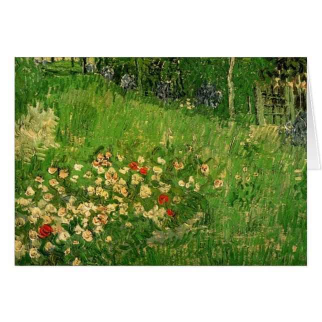 Cartão Vincent van Gogh - O Jardim de Daubigny (Frente Horizontal)
