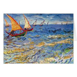 Cartão Vincent Van Gogh - O Mar Em Saintes Maries