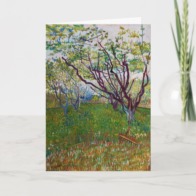 Cartão Vincent van Gogh - O Pomar Flor (Frente)