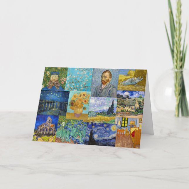 Cartão Vincent Van Gogh - Obras-primas (Frente)