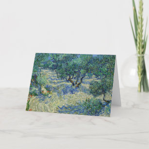 Cartão Vincent van Gogh - Olival: Céu Azul Brilhante