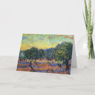 Cartão Vincent Van Gogh Oliveiras Impressionismo Arte