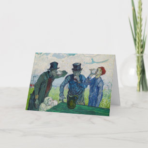 Cartão Vincent van Gogh - Os Bebidas, depois de Daumier