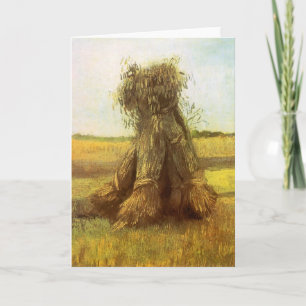 Cartão Vincent van Gogh - Pastas de trigo