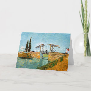Cartão Vincent van Gogh - Ponte de Langlois em Arles #3