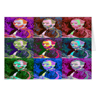 Cartão Vincent van Gogh Pop Art