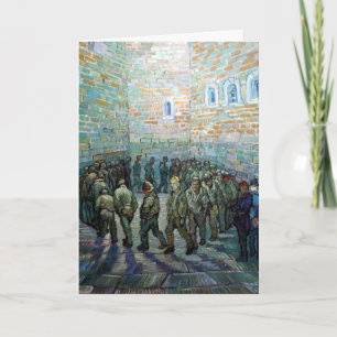 Cartão Vincent van Gogh Prisoners Exercitando (após Doré)