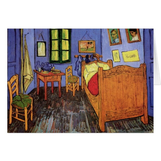 Cartão Vincent van Gogh - Quarto de Vincent em Arles (Frente Horizontal)