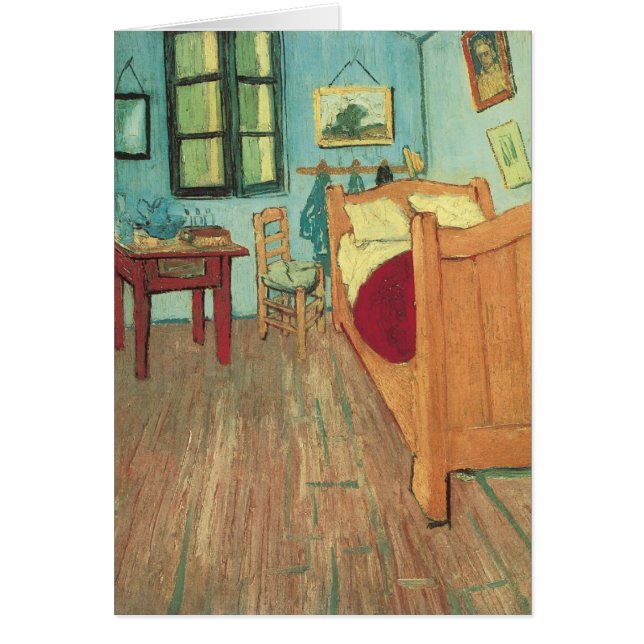 Cartão Vincent van Gogh - Quarto de Vincent em Arles (Frente)